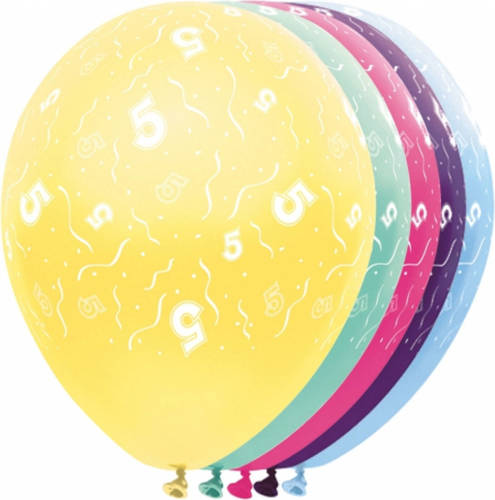 Folat Helium Leeftijd Ballon 5 Jaar - Ballonnen