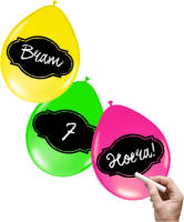 Folat Ballonnen Beschrijfbaar 30 Cm Latex 6 Stuks