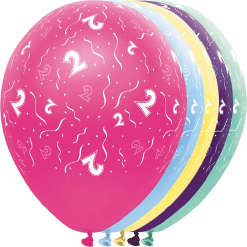 Folat Helium Leeftijd Ballon 2 Jaar - Ballonnen