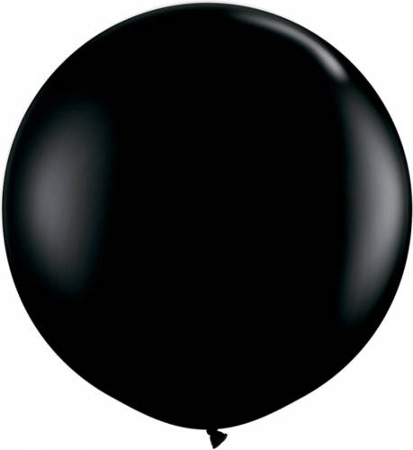 Zwarte Qualatex Grote Ballon 90 Cm - Ballonnen