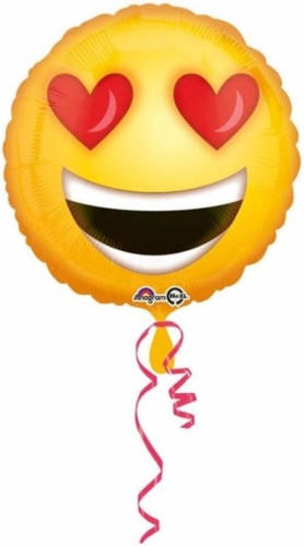 Anagram Verliefde Emoticon Folie Ballon 43 Cm - Ballonnen