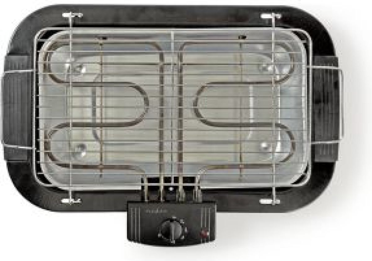 Nedis Elektrische Barbecue | Rechthoekig | 38 x 22 cm | 2000 W