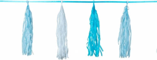 Folat Kwast Tassel Slinger Blauw 3 Meter