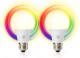 Nedis Wi-Fi smart LED-lampen | Full-Colour en Warm-Wit | E27 | 2-Pack