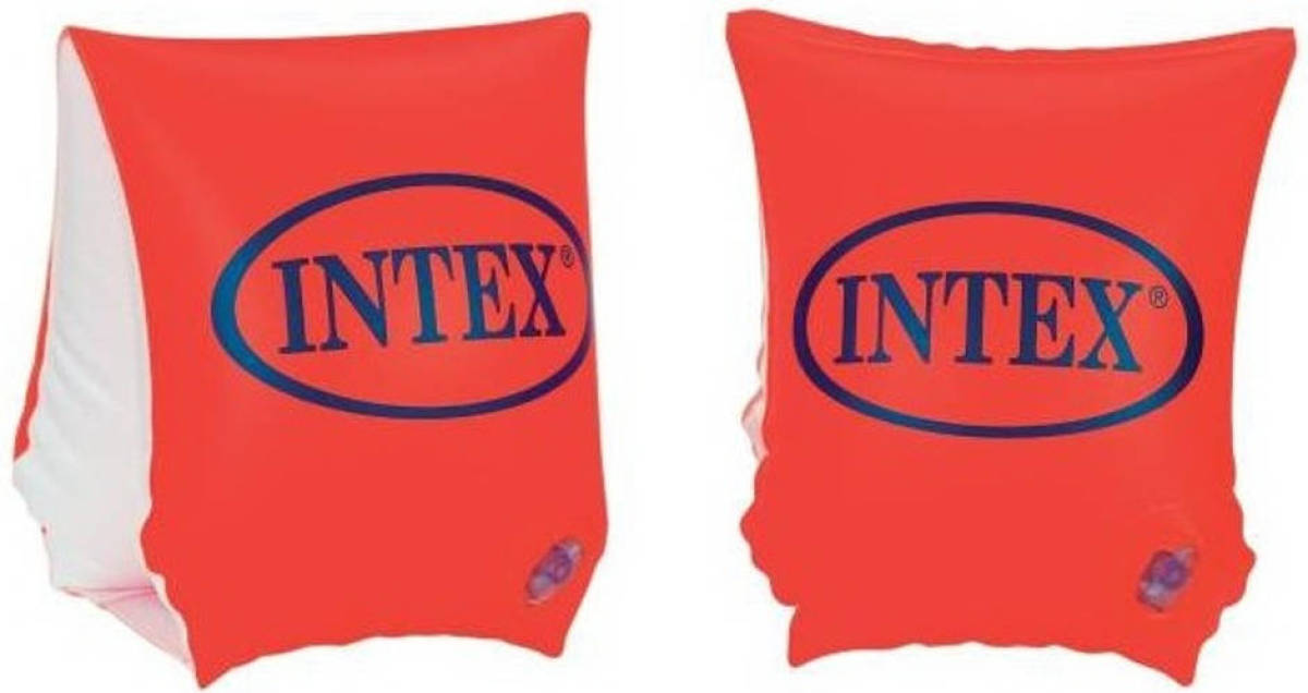 Intex Zwemvleugeltjes Deluxe Armbands Oranje 18 T/m 30 Kg