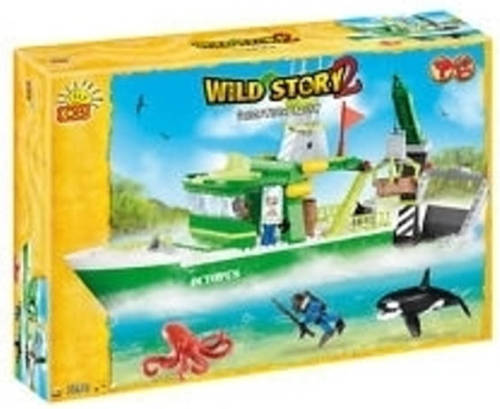 Cobi Wild Story Boot Bouwstenen Set - Constructiespeelgoed
