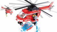 Cobi Brandweerhelikopter Bouwstenen Set - Constructiespeelgoed