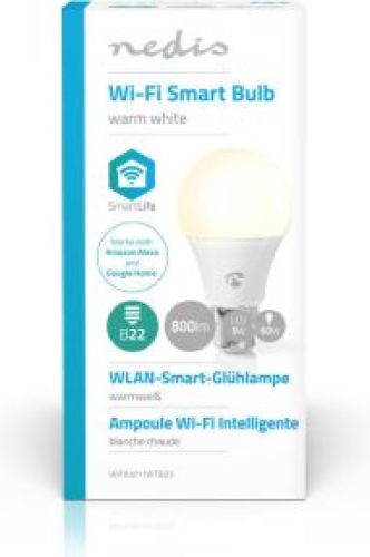 Nedis Slimme Wi-Fi-ledlamp | Warmwit | B22