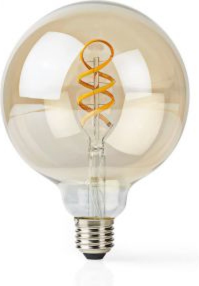 Nedis Wi-Fi Warm tot Koel Wit LED Filamentlamp| Gedraaid | E27 | G125 | 5,5 W | 350 lm