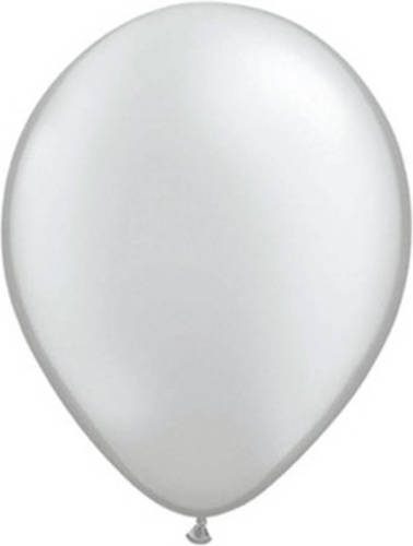 Metallic Zilveren Qualatex Ballonnen 10 Stuks - Ballonnen