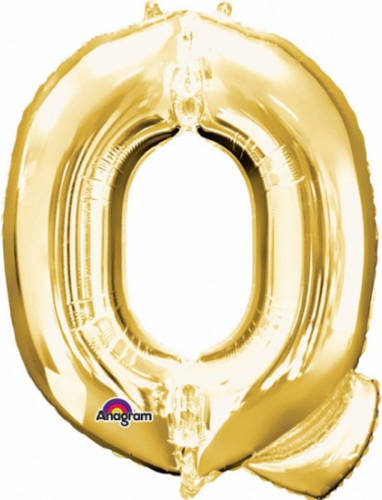 Anagram Mega Grote Gouden Ballon Letter Q - Ballonnen