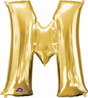 Anagram Mega Grote Gouden Ballon Letter M - Ballonnen