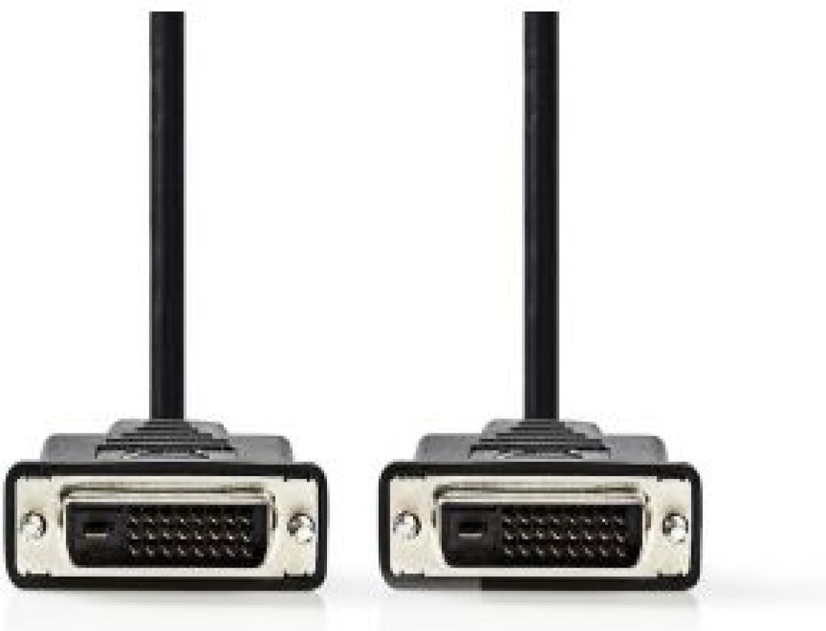 Nedis DVI-kabel | DVI-D 24+1-pins male | DVI-D 24+1-pins male | 2,0 m | Zwart