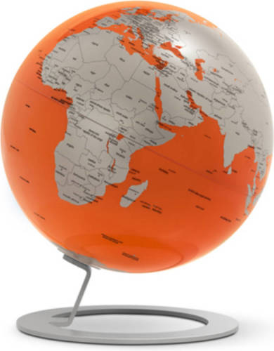 Atmosphere Globe Iglobe Orange 25cm Diameter Metaal/chroom