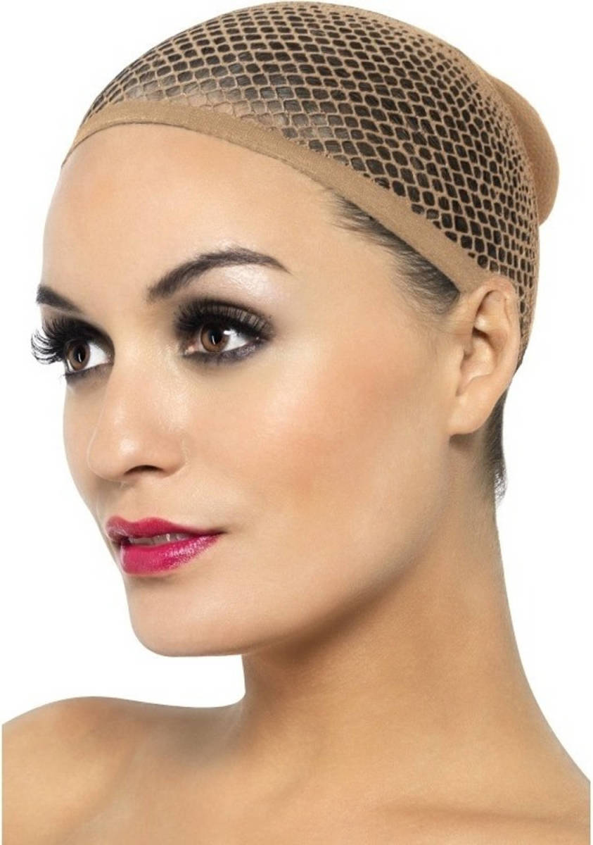 Smiffy's Haarnetje Beige Voor Volwassenen - Haarnetjes