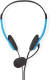Nedis PC-Headset | On-Ear | 2x 3,5 mm Connectoren | 2,0 m | Blauw