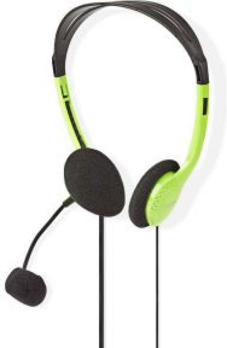 Nedis PC-Headset | On-Ear | 2x 3,5 mm Connectoren | 2,0 m | Groen