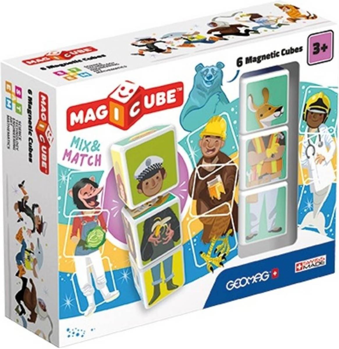 Geomag Magicube Match & Mix Beroepen 6-delig