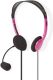 Nedis PC-Headset | On-Ear | 2x 3,5 mm Connectoren | 2,0 m | Roze