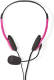 Nedis PC-Headset | On-Ear | 2x 3,5 mm Connectoren | 2,0 m | Roze