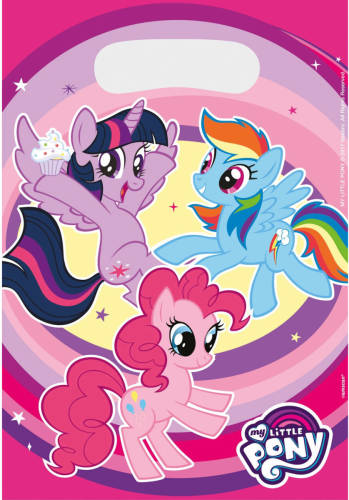 Amscan Uitdeelzakjes My Little Pony 16 X 23 Cm 8 Stuks