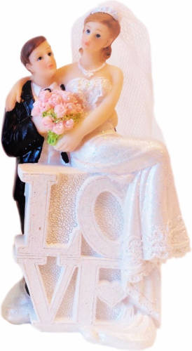Folat Bruidspaar Poppetjes Love Type 2 - Taartdecoraties