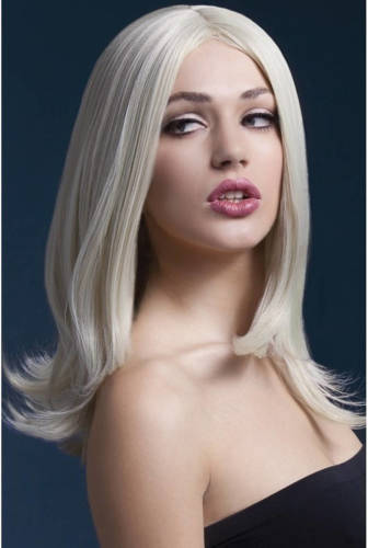 Smiffy's Luxe Blonde Pruik Sophia Voor Dames - Verkleedpruiken