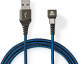Nedis USB 2.0-kabel | A Male naar Type-C™ Male | 180°-aansluiting voor gaming | 1,0 m | rond | gevlocht
