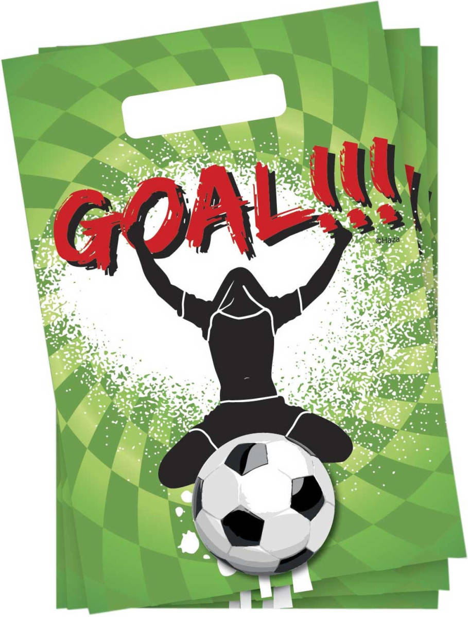 Haza Original Feestzakjes Goal! 6 Stuks Groen