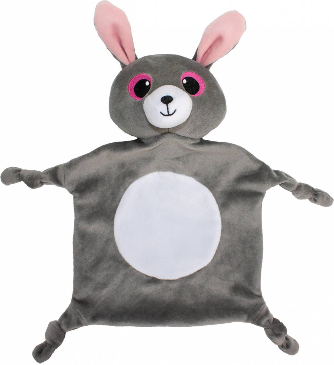 Lumo Stars Knuffeldoekje Konijn Pupu 30 Cm Grijs