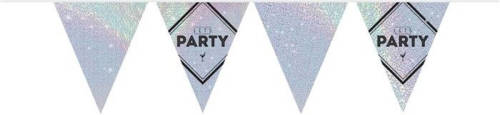 Haza Original Vlaggenlijn Let's Party Zilver 6 Meter