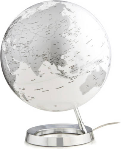 Atmosphere Globe Bright Chrome 30cm Diameter Kunststof Voet Engelstalig