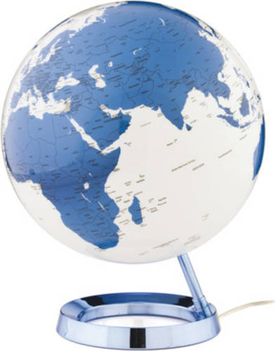 Atmosphere Globe Bright Hot Blue 30cm Diameter Kunststof Voet Met Verlichting