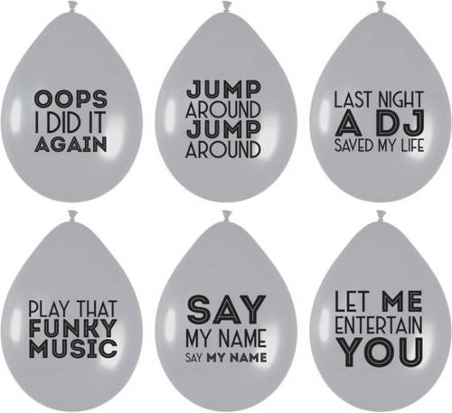 Haza Original Ballonnen Song Quotes 6 Stuks 30 Cm
