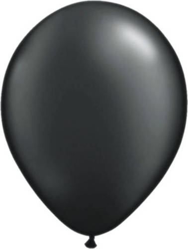 100x Metallic Zwarte Ballonnen Qualatex - Ballonnen