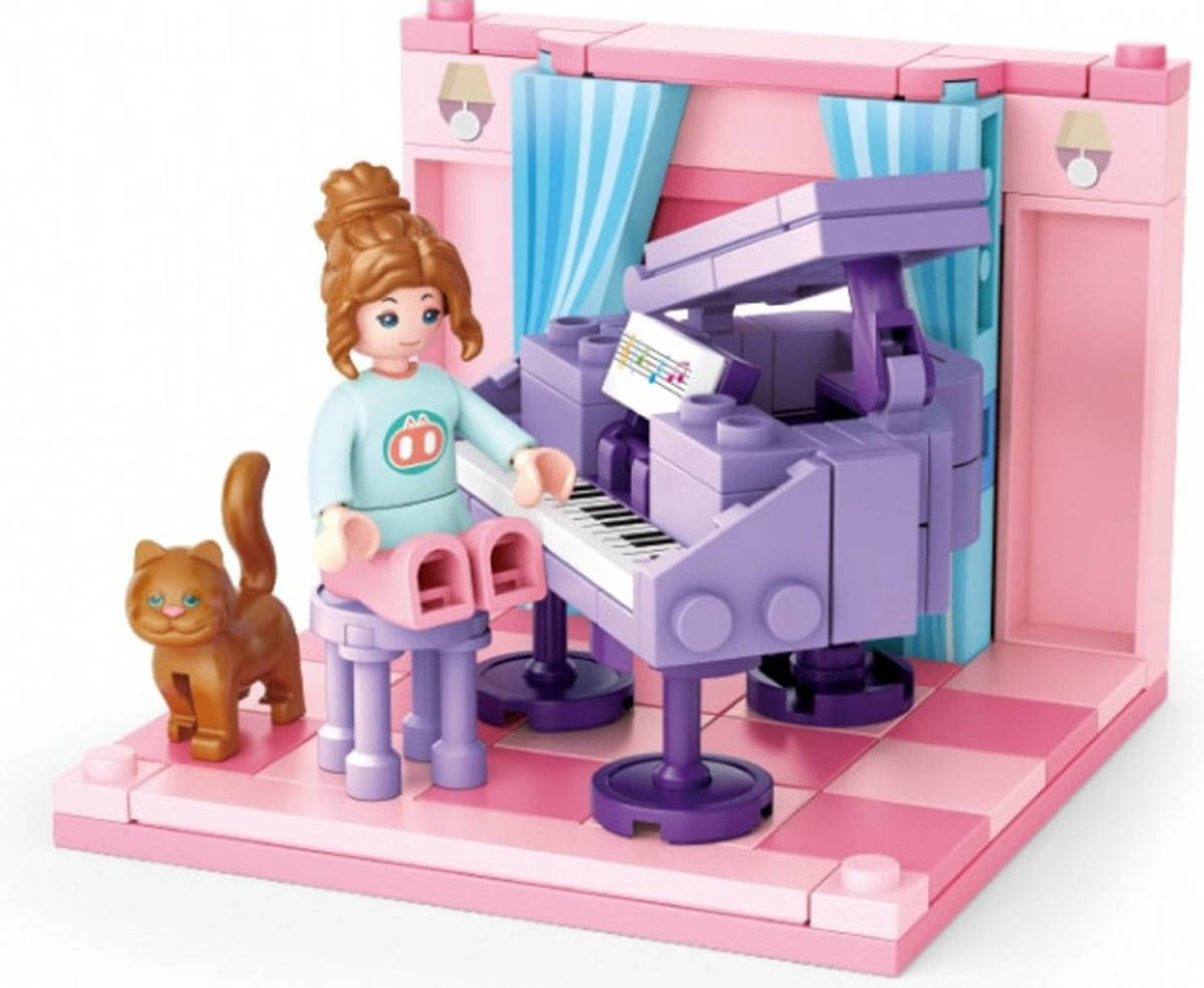 Sluban Studeerkamer Junior 14,6 Cm Roze/paars 111-delig