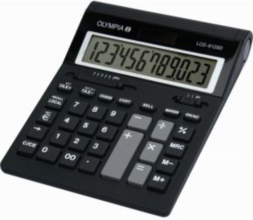 Olympia LCD 612 SD Desktop Basisrekenmachine Zwart calculator