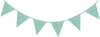 Haza Original Glitterslinger 6 M Mintgroen