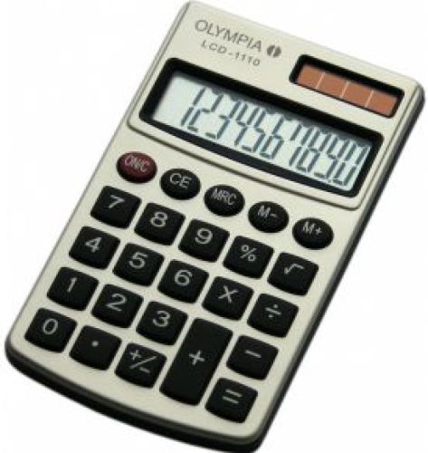 Olympia LCD 1110 Pocket Basisrekenmachine Zilver calculator
