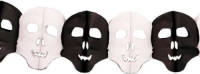Bellatio Decorations Halloween - Papieren Halloween Doodshoofd Slinger 6 Meter - Feestslingers