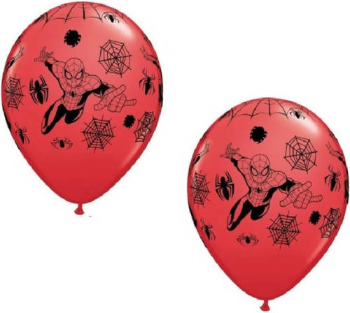 Marvel Spiderman Thema Ballonnen 12 Stuks - Ballonnen