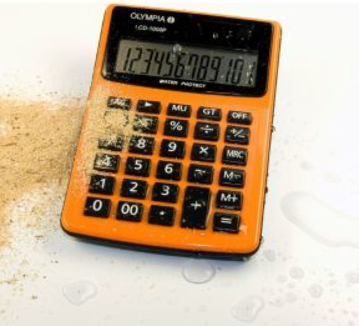 Olympia LCD 1000P Desktop Basisrekenmachine Zwart, Oranje calculator
