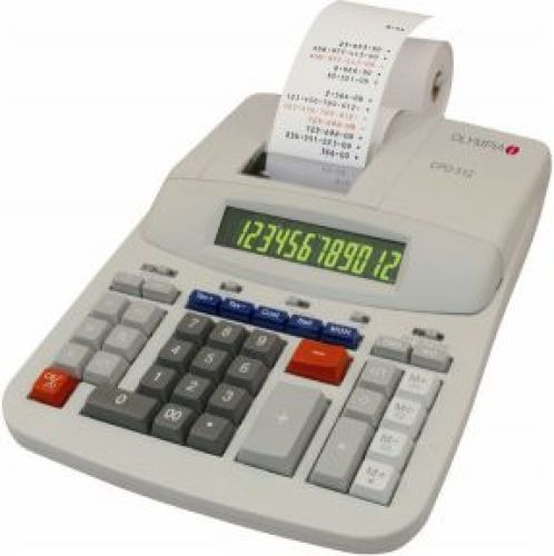 Olympia CPD 512 Desktop Rekenmachine met printer Wit calculator