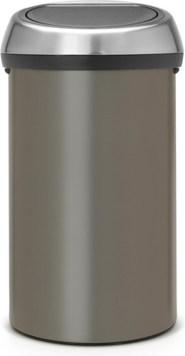 Brabantia Touch prullenbak - 60 L - Platinum/Matt Steel