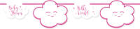 Folat Slinger Babyshower 4 M Karton Roze