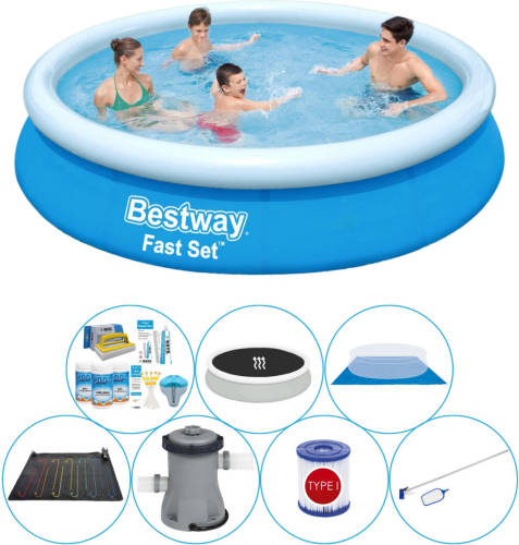 Bestway Fast Set Rond 366x76 Cm - Zwembad Bundel