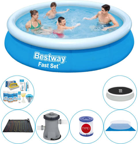 Bestway Fast Set Rond 366x76 Cm - Zwembad Combinatie Deal