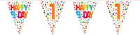 Folat Vlaggenlijn 1 Jaar Happy Bday 10 Meter