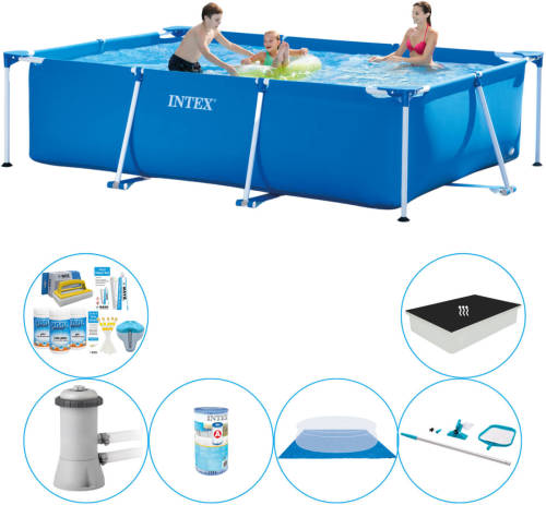 Intex Frame Pool Rechthoekig 300x200x75 Cm - Zwembad Combinatie Deal