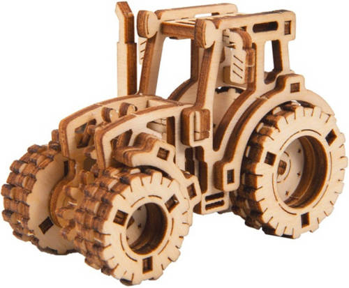 Wooden City Modelbouwset Tractor Superfast 7,5 Cm Hout Naturel